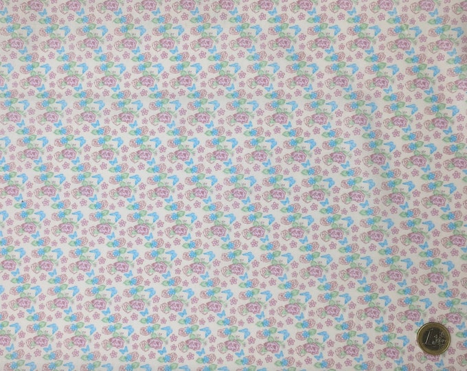 Huh quality cotton poplin, vintage floral print