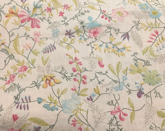 English Pima lawn cotton fabric, Summer Field