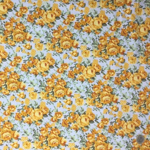 Total 1m 4pc, 25cm1m12 floral cotton poplin image 4
