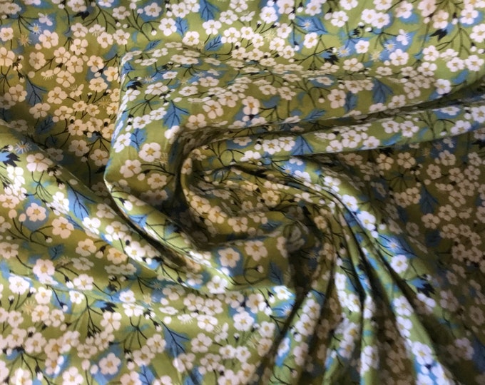 Tana lawn fabric from Liberty of London,  green Mitsi