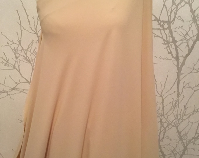 High quality Faux Silk Chiffon. Nude Or beige nr2