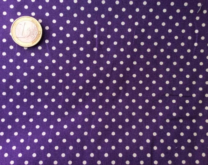 High quality cotton poplin dyed in Japan with 3mm polka dots no28