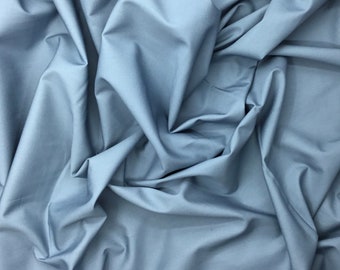 Popeline de coton unie Oekotex, Bleu orage no45