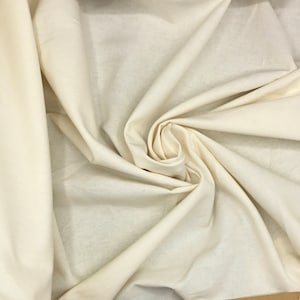 Leichtes Baumwoll-Canvas, Öko-Tex-zertifiziert, Creme Nr. 25