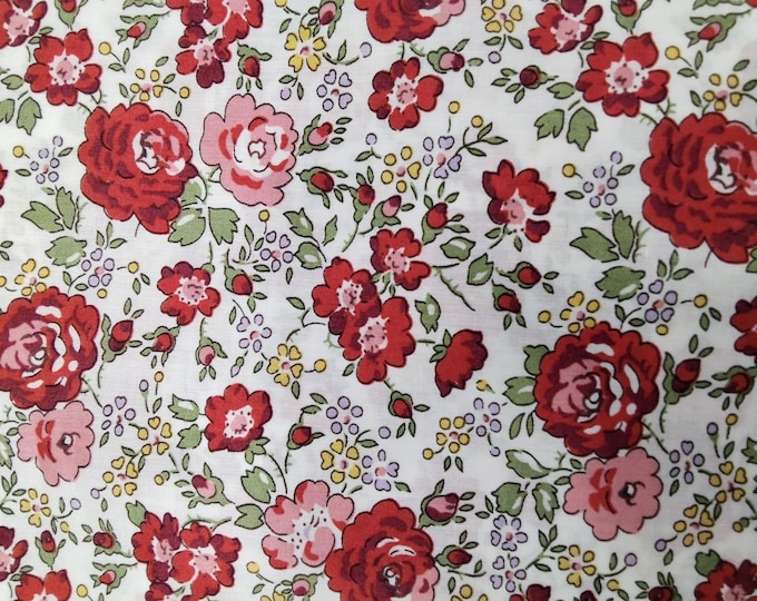 Tana lawn fabric from Liberty of London, red Félicité