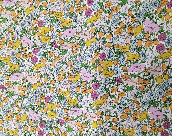 Tana lawn fabric from Liberty of London, Poppy Forest Rainbow