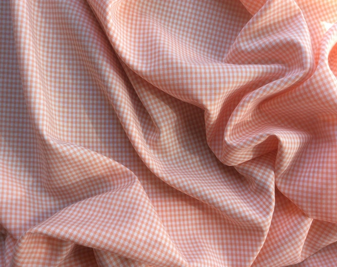 Vichy cotton poplin, salmon no12