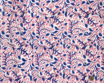 Indian block printed cotton muslin, hand made. Lollypop Jaipur blockprint