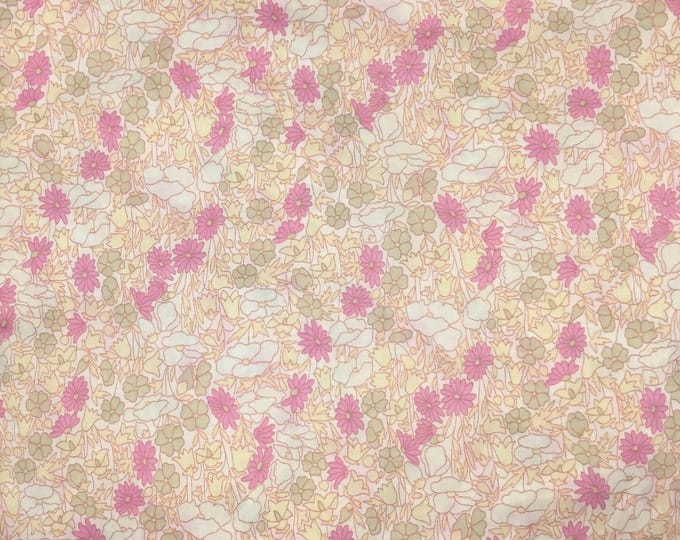 Tana lawn fabric from Liberty of London, exclusive bleached big Poppy and Daisy