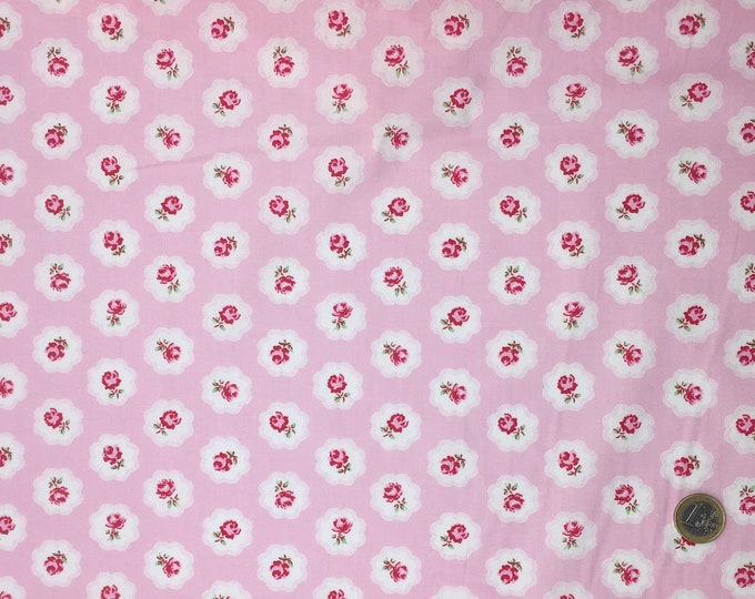 High quality cotton poplin dyed in Japan with Floral print