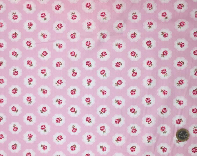 High quality cotton poplin dyed in Japan with Floral print