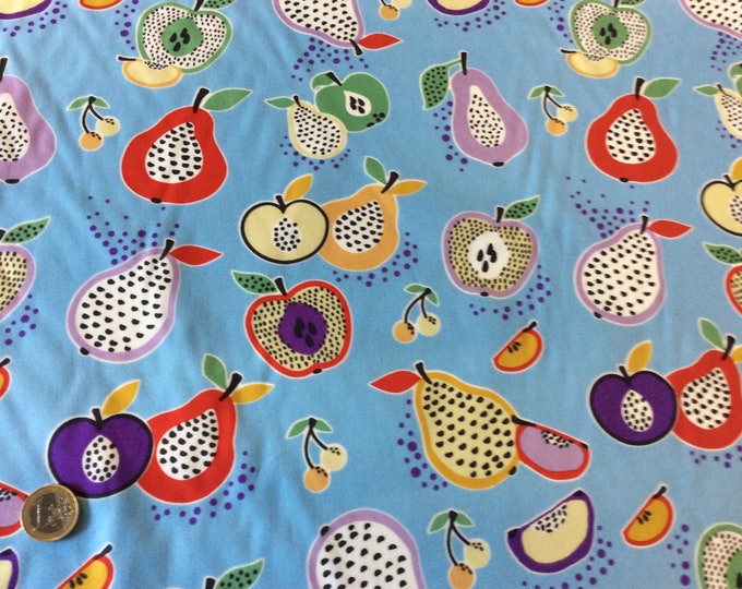 High quality cotton poplin, retro pear print