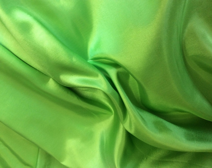High quality taffetas fabric, apple green
