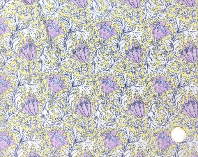 English Pima lawn cotton fabric, September Thistle