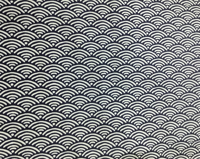 High quality cotton poplin. Sashiko print on black