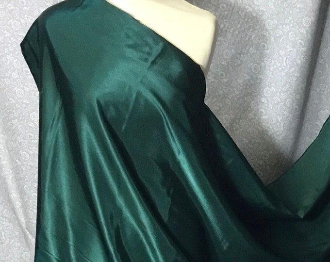 High quality silky satin back crepe emerald green nr44 close to genuine silk crepe, soft blue nr30