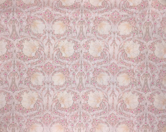 English Pima lawn cotton fabric, pink jugend print