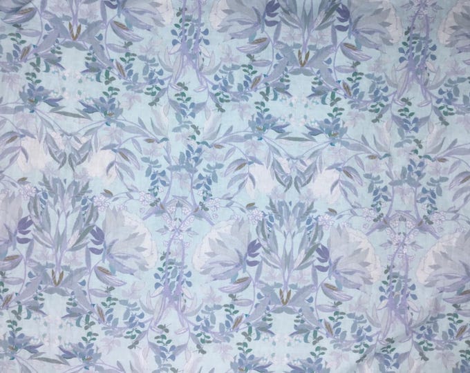 English Pima lawn cotton fabric, ice