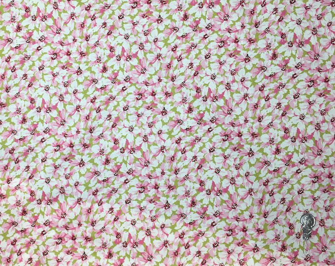 English Pima lawn cotton fabric, priced per 25cm. Sakura