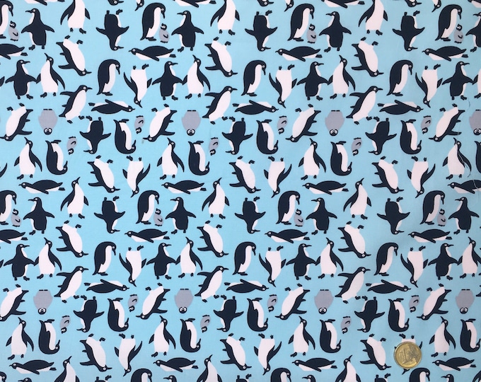 High quality cotton poplin, oekotex certified, with pingouins