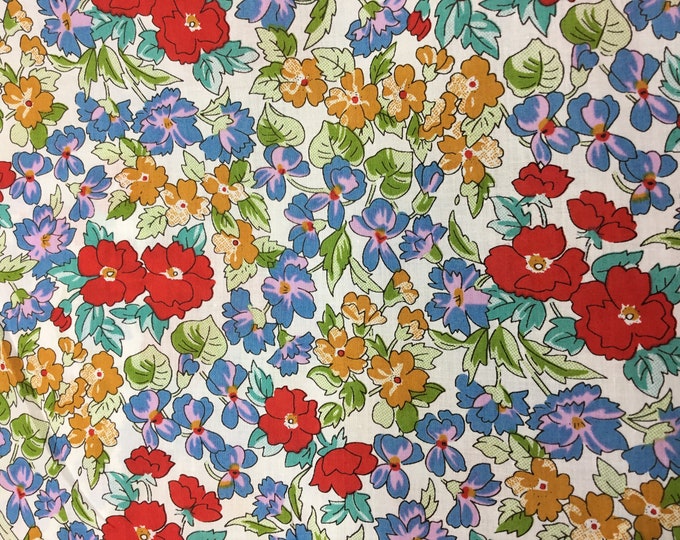 English Pima lawn cotton fabric, July Field