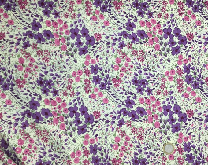 English Pima lawn cotton fabric, priced per 25cm.