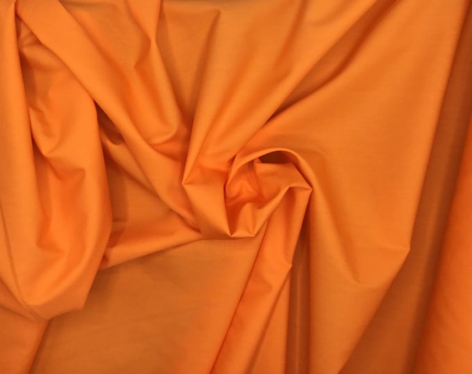 High quality cotton poplin dyed in Japan. Orange nr36