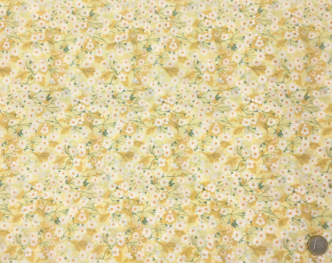 Tana lawn fabric from Liberty of London, exclusive Mitsi yellow