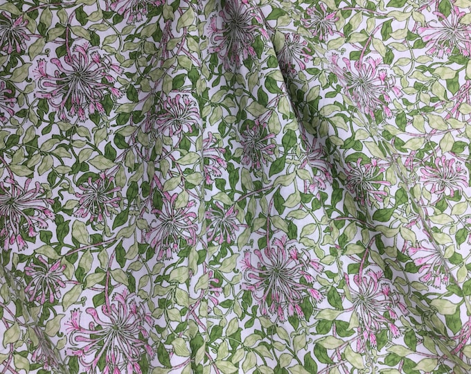 Tana lawn fabric from Liberty of London, exclusive Honeysuckle