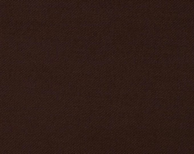 High quality cotton twill dyed in Japan, chocolate brown