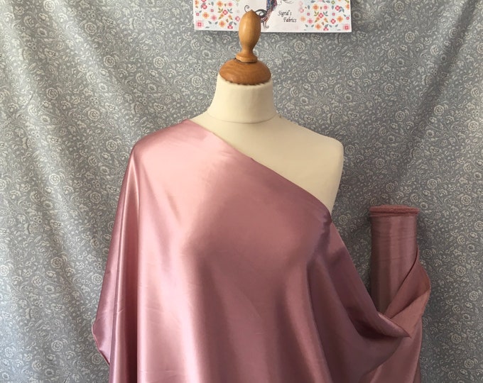 Antique pink nr3, High quality silky satin back, close to genuine silk crepe, backed crepe.