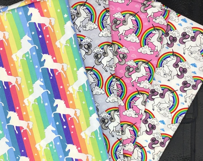 50% off: 4 FQ unicorn cotton poplin