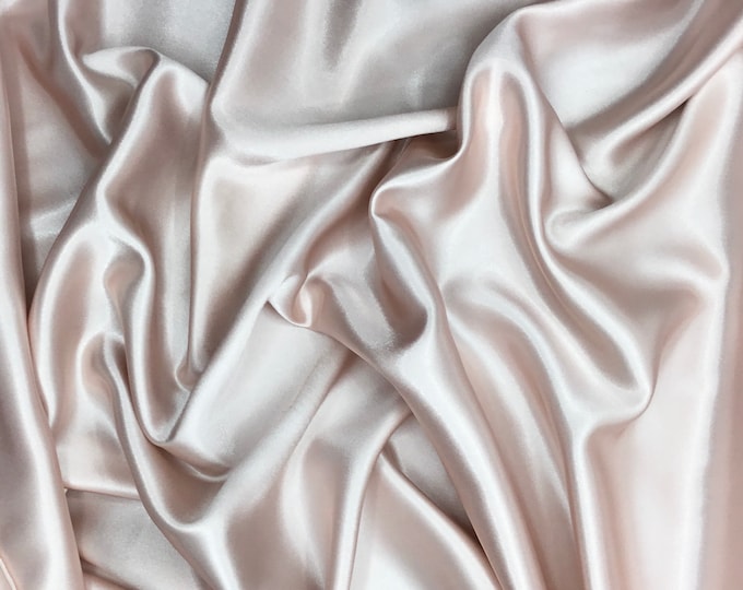 Powder pink col33. High quality silky satin, very close to genuine silk satin