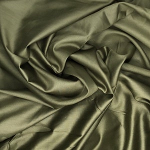 High quality cotton sateen, khaki or army green nr19