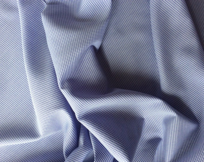 Cotton poplin, lavender check weave