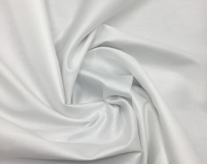 High quality cotton sateen, white nr24