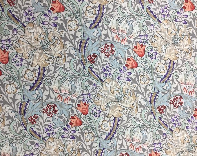 English Pima lawn cotton fabric, Prague Jugend