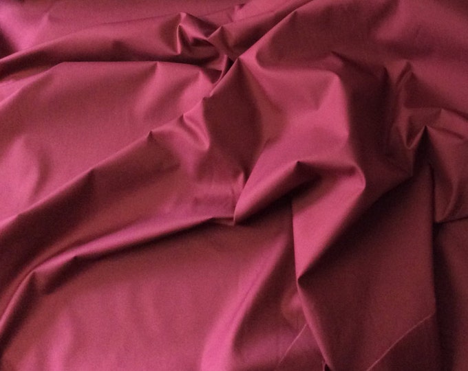 High quality cotton poplin dyed in Japan. Bordeaux no53