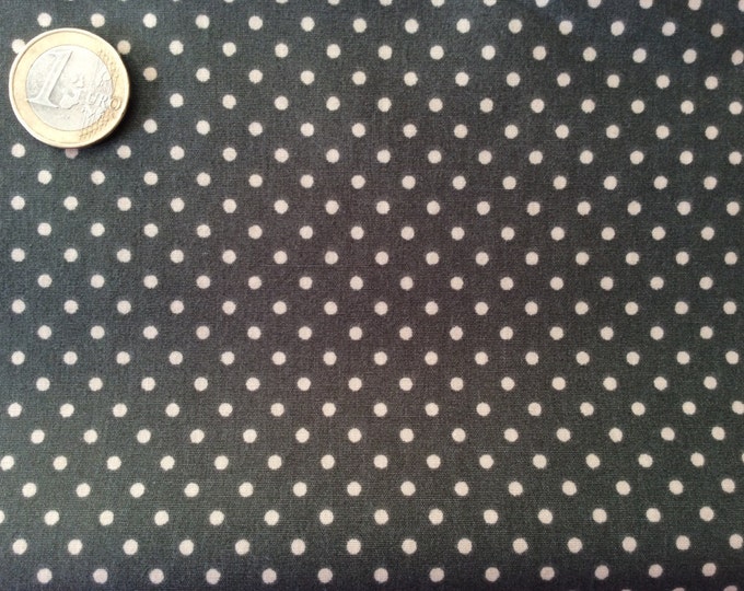 High quality cotton poplin dyed in Japan with 3mm polka dots no31
