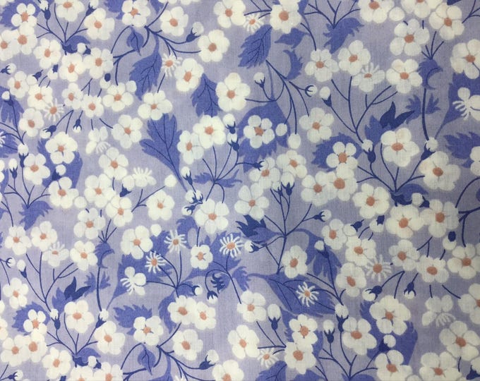 Tana lawn fabric from Liberty of London, Mitsi Hyacinth blue