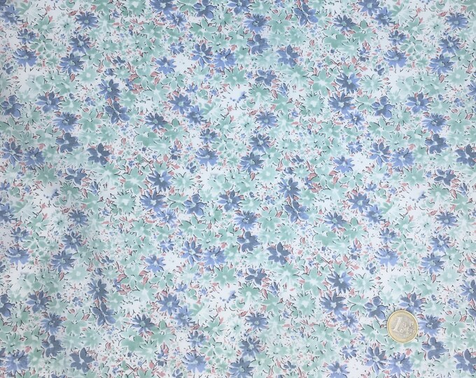 English Pima lawn cotton fabric, priced per 25cm. Flowers, May