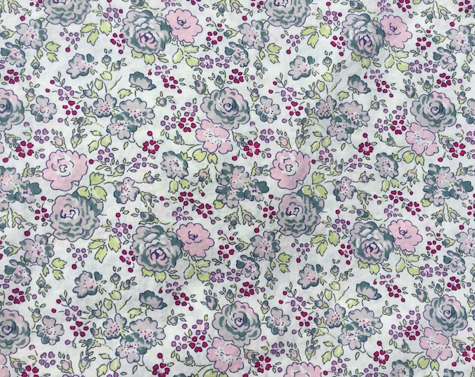 Tana lawn fabric from Liberty of London, exclusive Felicite Teal