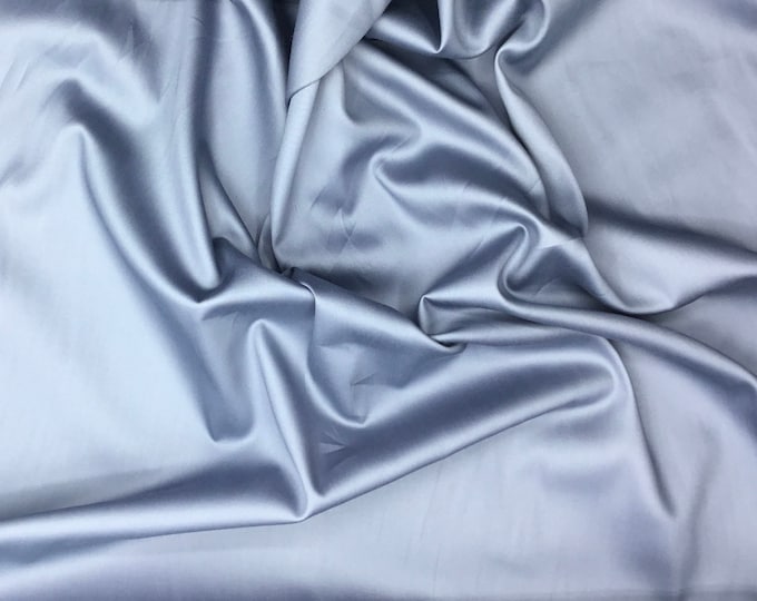 High quality cotton satin, steel grey col11