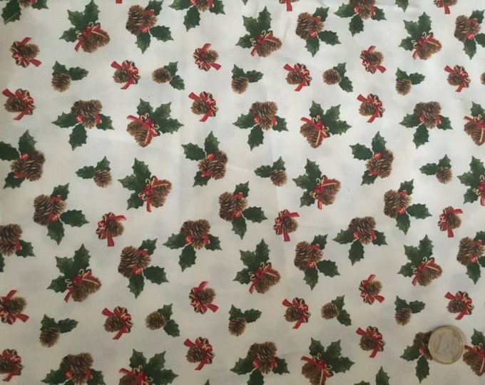 Oeko-Tex cotton poplin, Christmas pattern