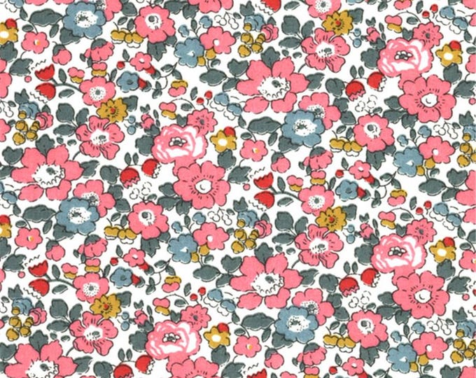 Tana lawn fabric from Liberty of London Betsy Ann pivoines, Betsy Ann E