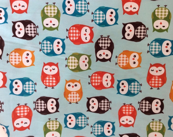 High quality cotton poplin, owls