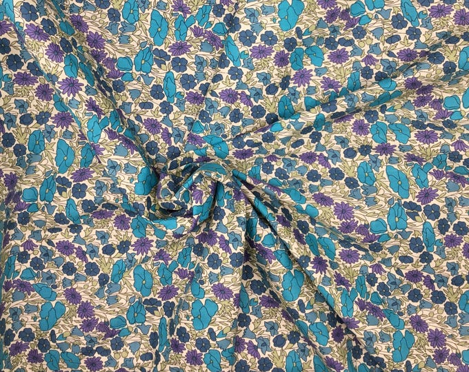 Tana lawn fabric from Liberty of London, Betsy dragée
