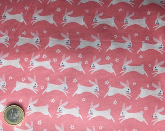 High quality cotton poplin dyed in Japan with rabbits