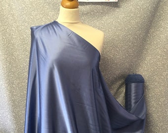 Pigeon blue nr46, High quality silky satin back, close to genuine silk crepe, backed crepe.