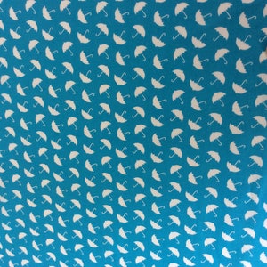 Popeline de coton Oekotex, motif parapluies image 2